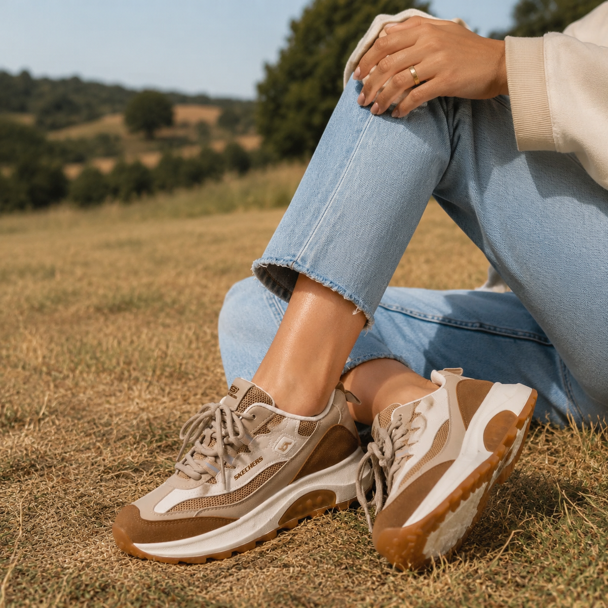 Skechers referência 91 khaki