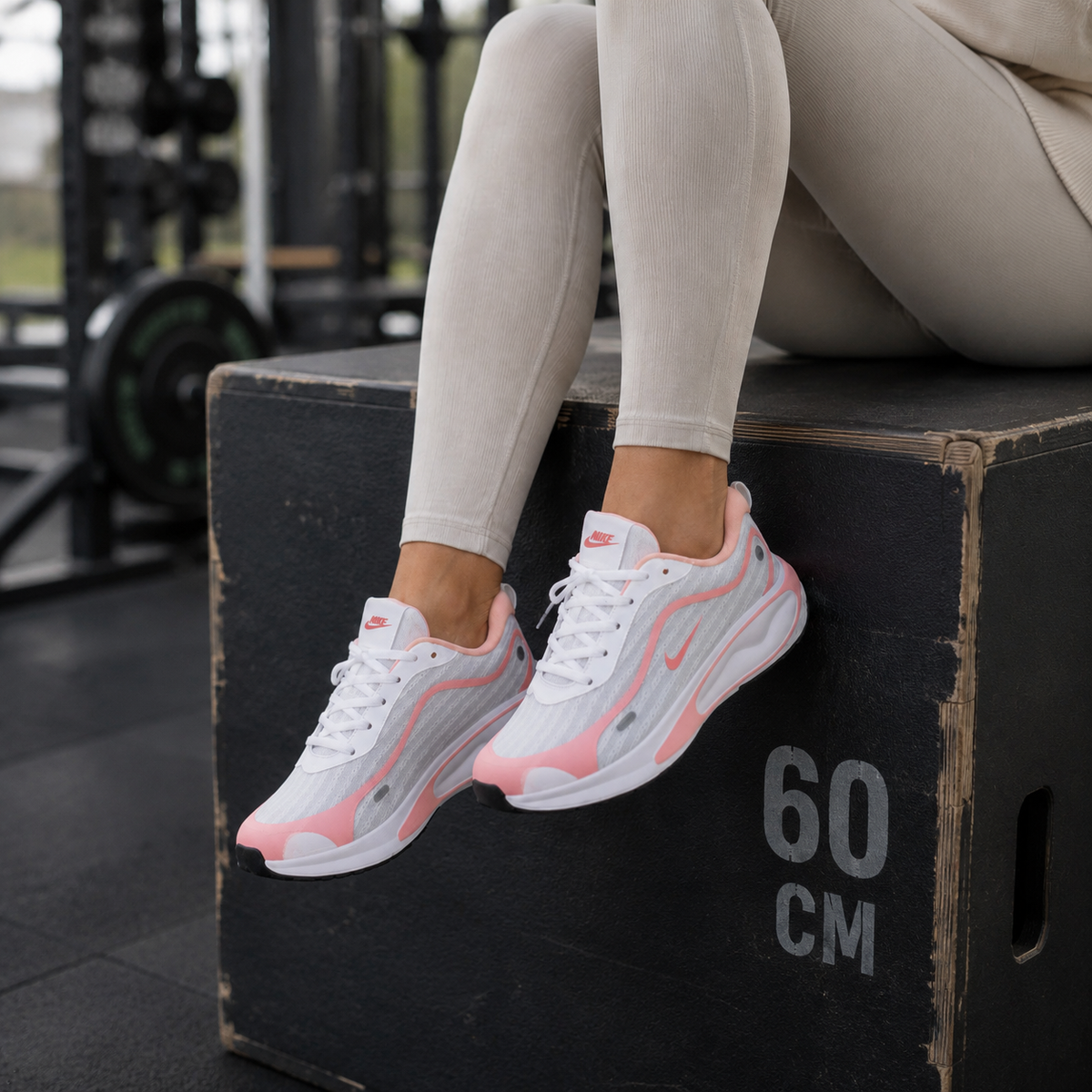 Nike referência 8 branco rosa