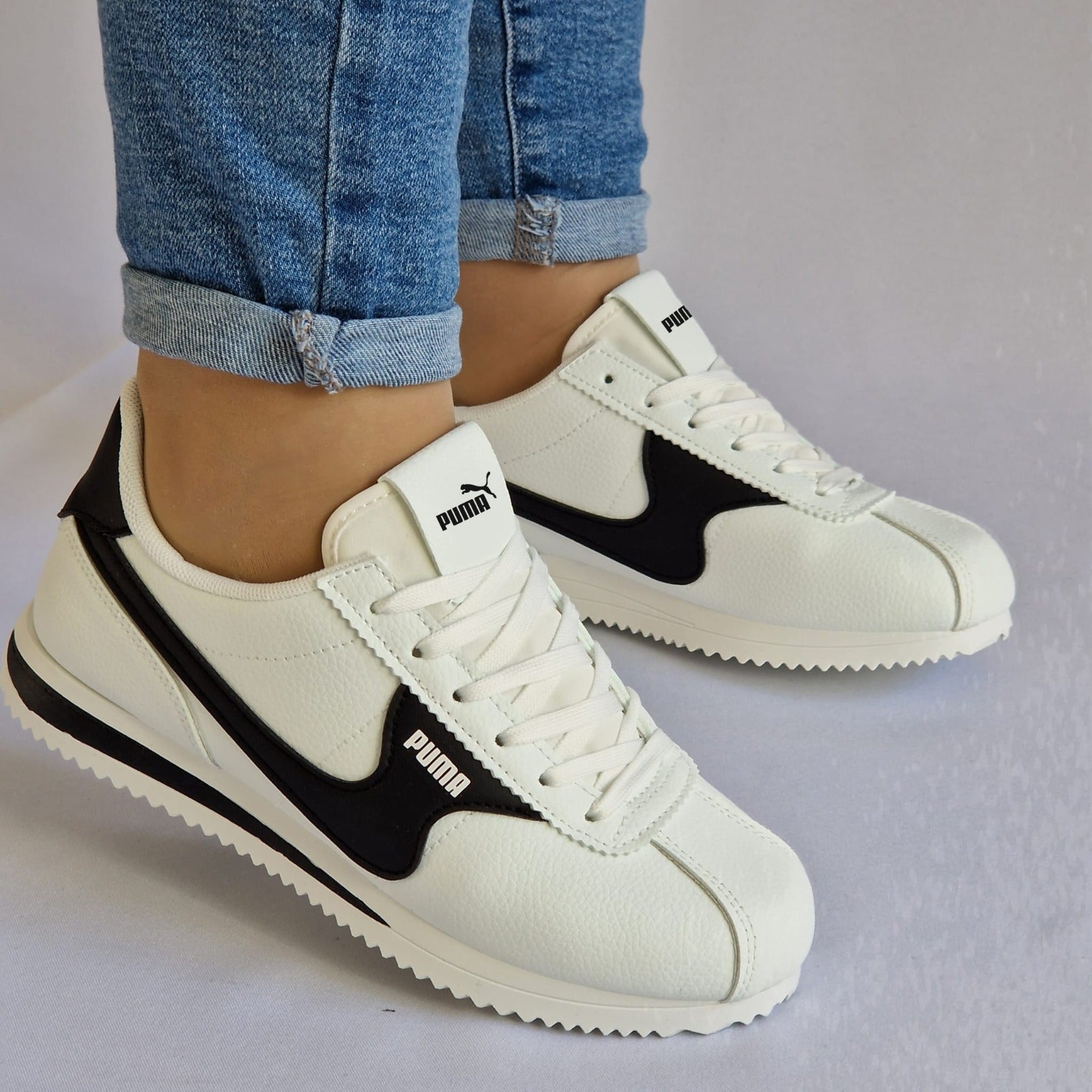 Puma 14 branco preto
